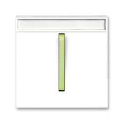 Clapeta intrerupator port eticheta alb/verde fresh Neo ABB