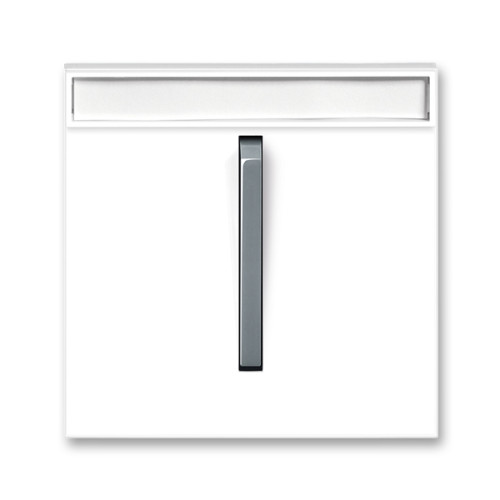 Clapeta intrerupator port eticheta alb/gri fresh Neo ABB