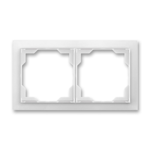 Rama dubla orizontala/verticala alb fresh Neo ABB