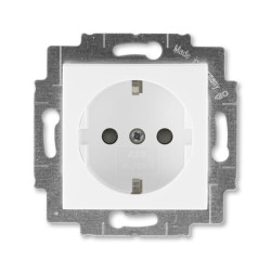 Priza simpla ST cu impamantare alba si protectie copii Levit ABB