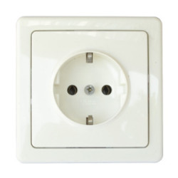 Priza schuko simpla alba incastrata Swing ABB