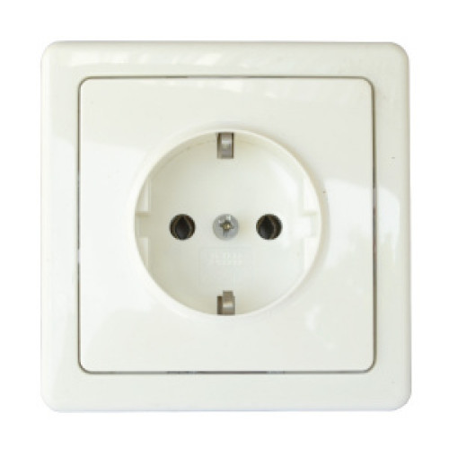 Priza schuko simpla alba incastrata Swing ABB