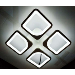 Lustra LED Square Design, Patrata 4 cu Telecomanda, lumina calda, neutra, rece si intensitate reglabila