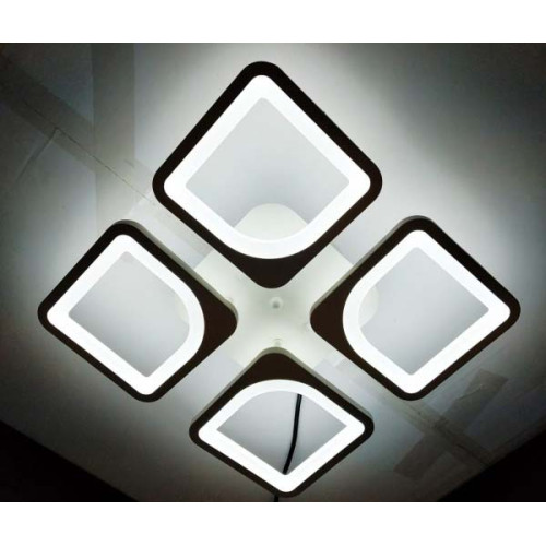 Lustra LED Square Design, Patrata 4 cu Telecomanda, lumina calda, neutra, rece si intensitate reglabila