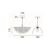 Pendul metal D45cm 144-23017 GALILEA Arte Illumina - imagine 4