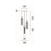 Pendul led 21W 3brate VIAL - imagine 3
