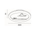 Plafoniera led 60W 3CCT ALEGRE alb-galben - imagine 2