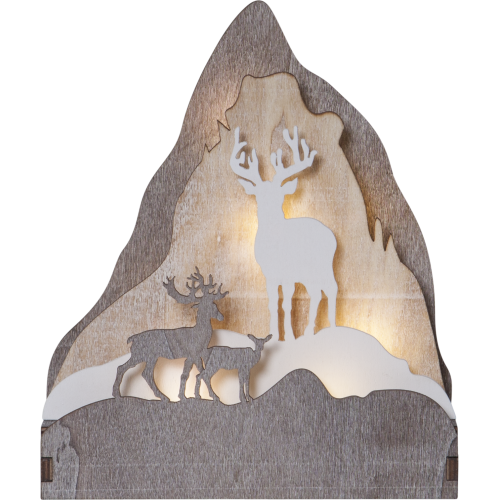 Decoratiune Fauna Lemn LED 410412 