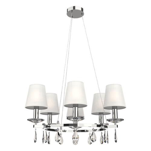 Lustra 955BARBARA 6XE14 crom Elmark