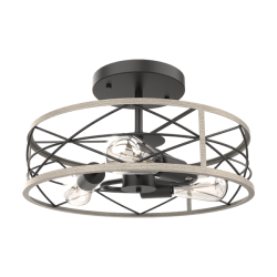 Plafoniera 955EMMA3C 3XE27 negru/alb Elmark