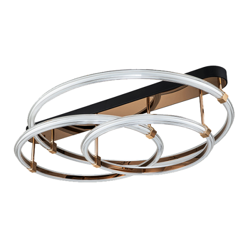 Plafoniera Felix LED 112W 3000K Auriu/Negru ELMARK