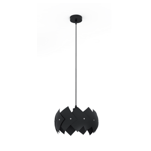 Pendul Rocco 1 x E27 NegruELMARK