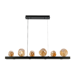 Lustra 955ROCK 6XG9, 4X5W negru/chihlimbar Elmark