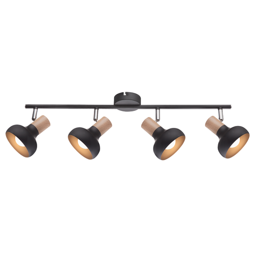 Plafoniera Addy Black  955ADDY4/BL Elmark