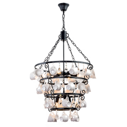 Lustra 955CUPS9 3XE14 NEGRU/ALB Elmark