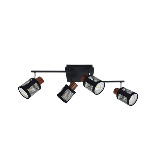 Plafoniera Delia Spot 4xE27 negru