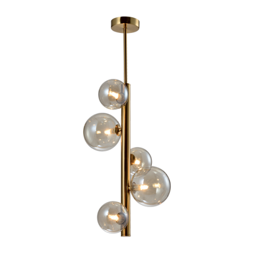 Lustra Olena 5xG9 vertical auriu