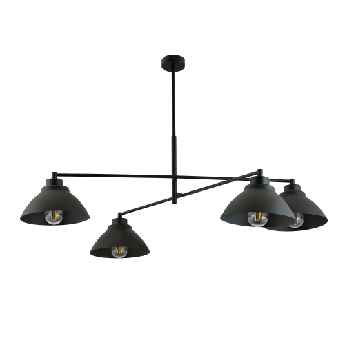 Lustra Maverick 4 Black 1211/4 Emibig