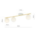 Plafoniera Monza 3 alb/auriu/opal 1253/3 Emibig - imagine 1