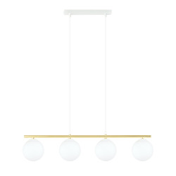 Pendul Allora 4 alb/auriu/alb opal 1255/4 Emibig