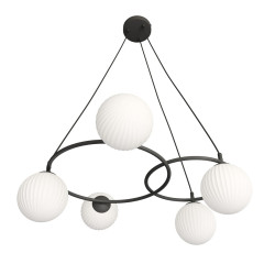 Pendul Libra 5 x E27 BL Opal 1379/5 Emibig