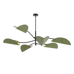 Lustra Lotus 6 BL Verde 1461/6 Emibig