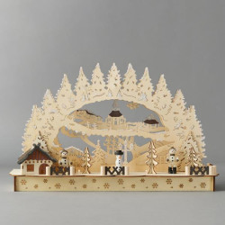 Decoratiune Sceneta Din Lem LED 600-41655