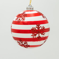 Decoratiune Glob Rosu 4 Bucati 600-47815