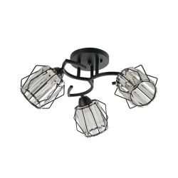 Lustra Spin PL3 Negru 100088 Klausen