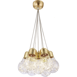 Suspensie BULBS SP7 gold & transparent 142007