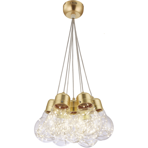 Suspensie BULBS SP7 gold & transparent 142007