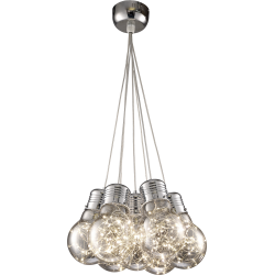 Suspensie BULBS SP7 crom & smoke 142008