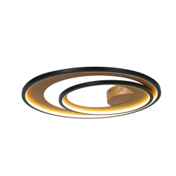 Plafoniera CRYPTIC PL2 negru & gold 140015