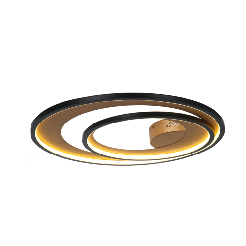 Plafoniera CRYPTIC PL2 negru & gold 140015
