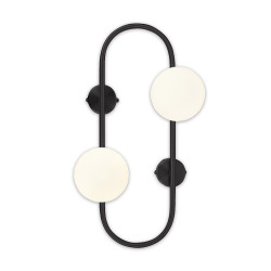 Aplica/Plafoniera GALILEI AP2 negru & alb 101056 Unique