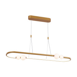 Pendul JUNIPER aur mat & aur lucios & alb 142038 Unique