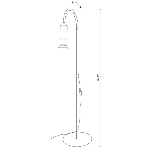Lampadar Eye Flex S White 8934 Nowodvorski