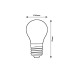 Bec decorativ LED 6W E27 2073 Rabalux - imagine 1