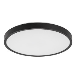 Plafoniera Negru Rotund Alenzo 24W LED Telecomanda 71438 Rabalux