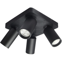 Plafoniera Yorli Negru 4 x GU10 LED 73084 Rabalux