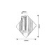 Aplica led 7W IP44 ROSALINE 71407 Rabalux - imagine 2