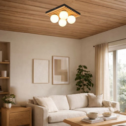 Plafoniera 4xG9 lemn NOXELLE 71462 Rabalux