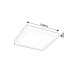 Plafoniera Damek2 LED 18W Alb 71076 Rabalux - imagine 5