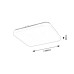 Plafoniera Square Vendel 18W WW 71108 Rabalux - imagine 5