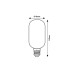 Bec LED filament decorativ T45 CW E27 4W Rabalux - imagine 1