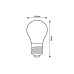 Bec LED filament decorativ G45 WW E27 2W Rabalux - imagine 1