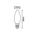 Bec LED lumanare filament 4W E14 WW 1298 Rabalux - imagine 1