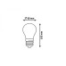Bec LED filament decorativ vintage A60 E27 7W 2700K Rabalux - imagine 1
