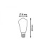 Bec LED avocado filament 6W E27 WW 1659 Rabalux - imagine 1