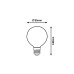 Bec LED G95 12W 4000K E27 1939 Rabalux - imagine 1